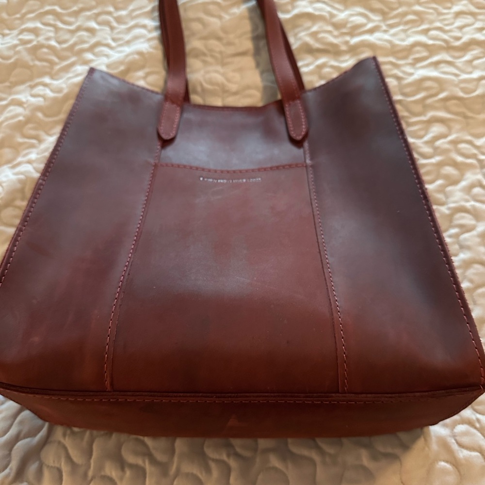 Portland Leather large Lola in Merlot